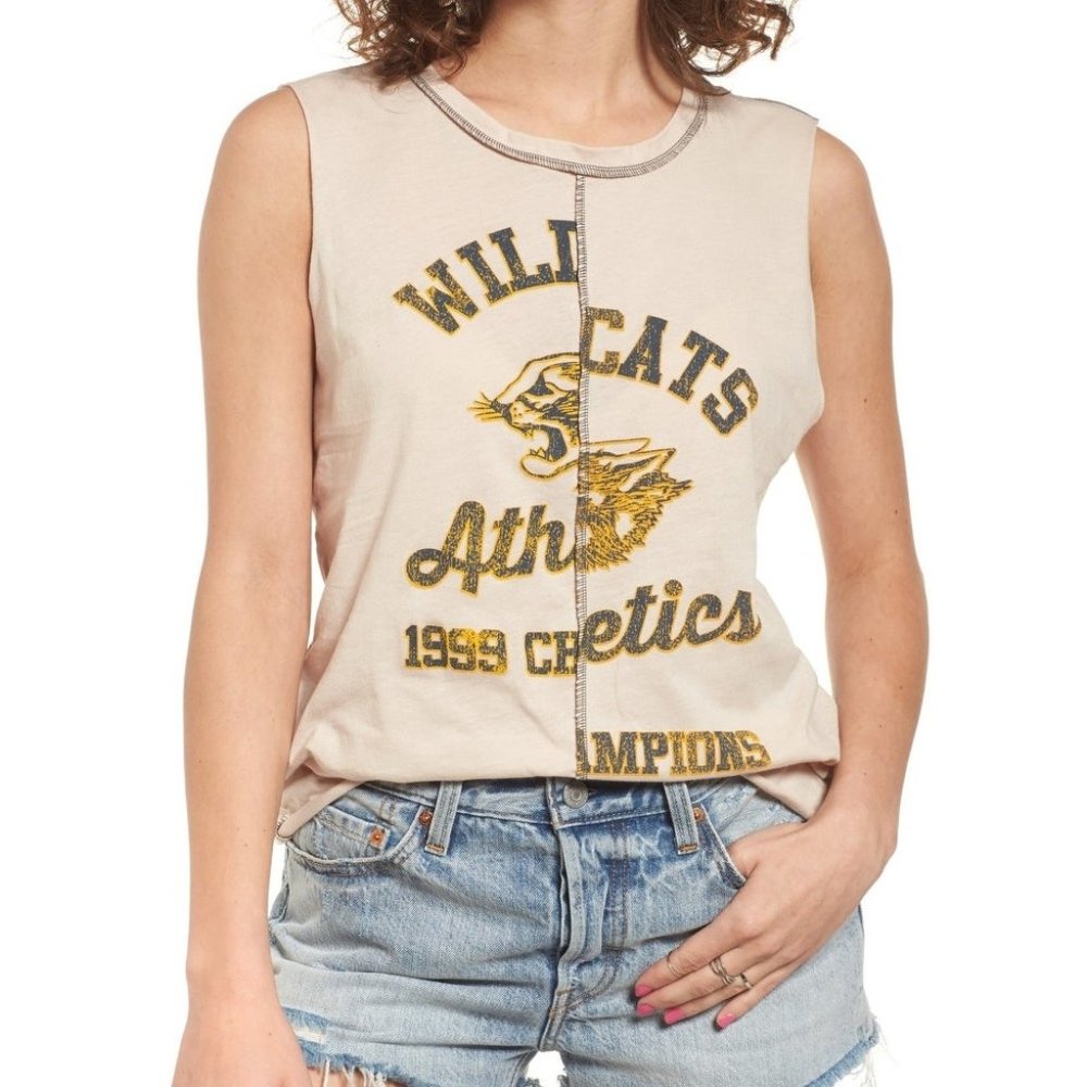 BP Wildcats Graphic Print Crewneck Tank Top